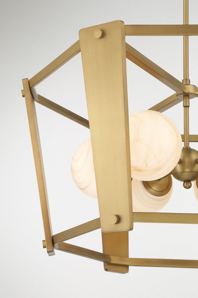 Minka-Lavery 3786-732 Six Light Pendant, Legacy Brass