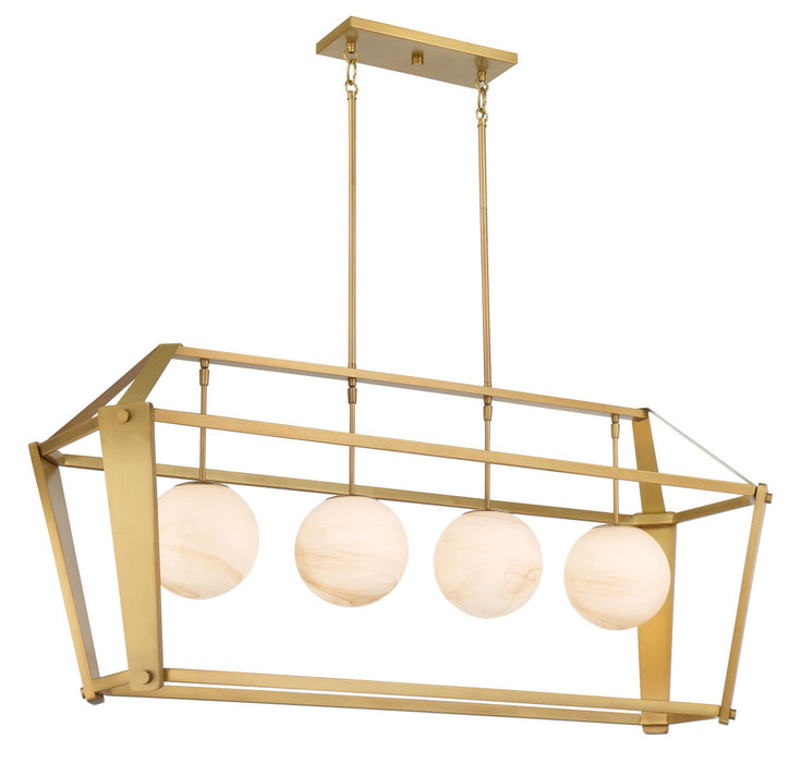 Minka-Lavery 3787-732 Four Light Island Pendant, Legacy Brass