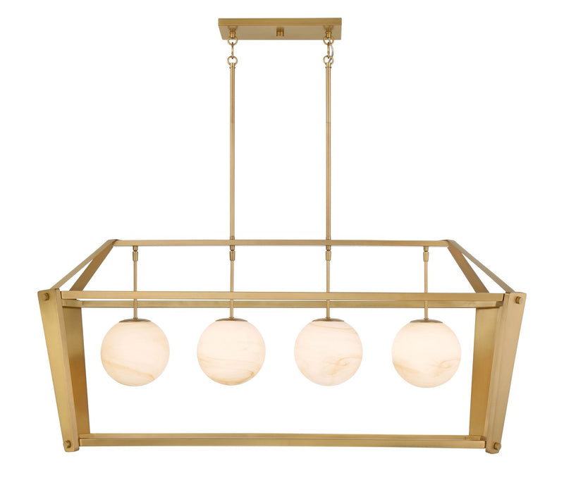 Minka-Lavery 3787-732 Four Light Island Pendant, Legacy Brass
