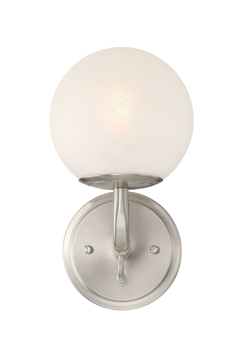 Minka-Lavery 3791-84 One Light Vanity, Brushed Nickel