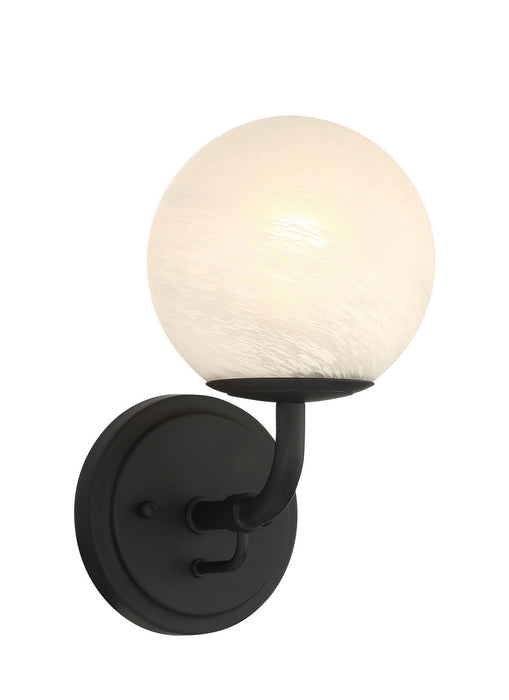Minka-Lavery 3791-899 One Light Vanity, Dark Matte Black