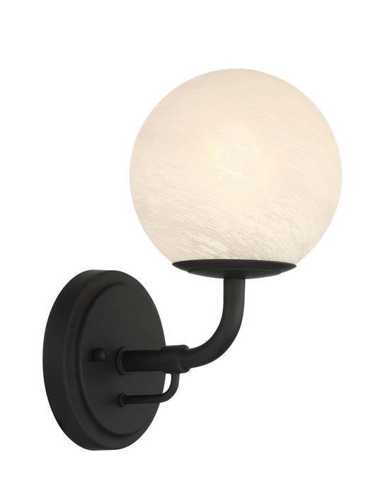 Minka-Lavery 3791-899 One Light Vanity, Dark Matte Black