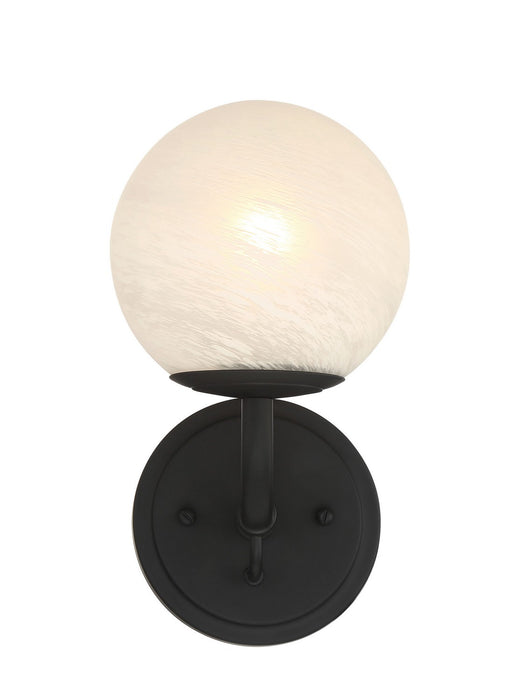 Minka-Lavery 3791-899 One Light Vanity, Dark Matte Black