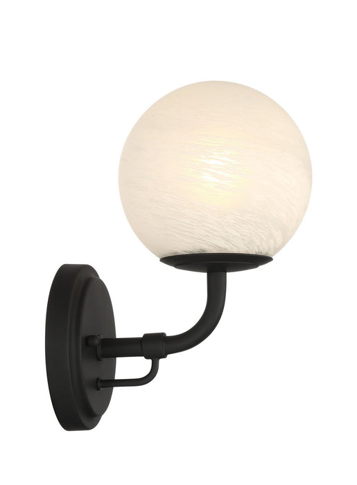 Minka-Lavery 3791-899 One Light Vanity, Dark Matte Black