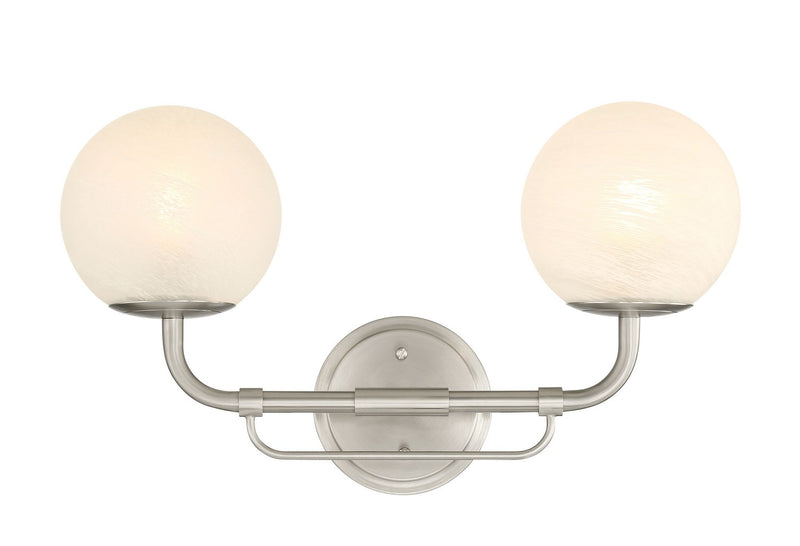 Minka-Lavery 3792-84 Two Light Vanity, Brushed Nickel