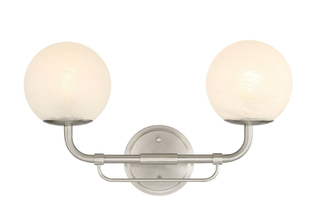 Minka-Lavery 3792-84 Two Light Vanity, Brushed Nickel
