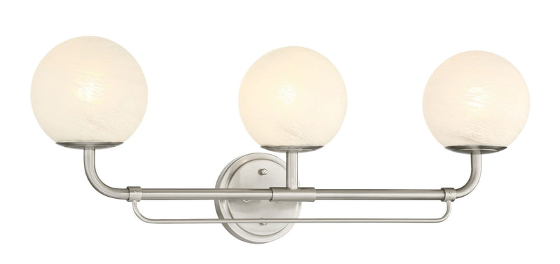 Minka-Lavery 3793-84 Three Light Vanity, Brushed Nickel