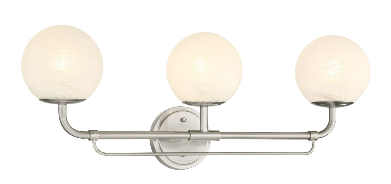 Minka-Lavery 3793-84 Three Light Vanity, Brushed Nickel