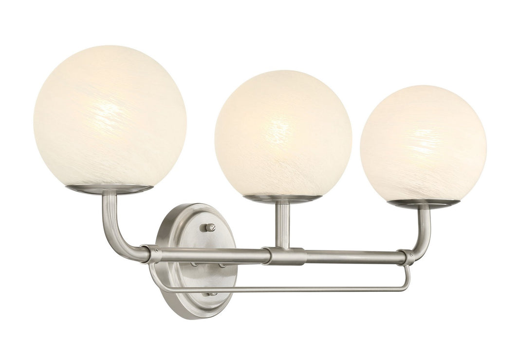 Minka-Lavery 3793-84 Three Light Vanity, Brushed Nickel