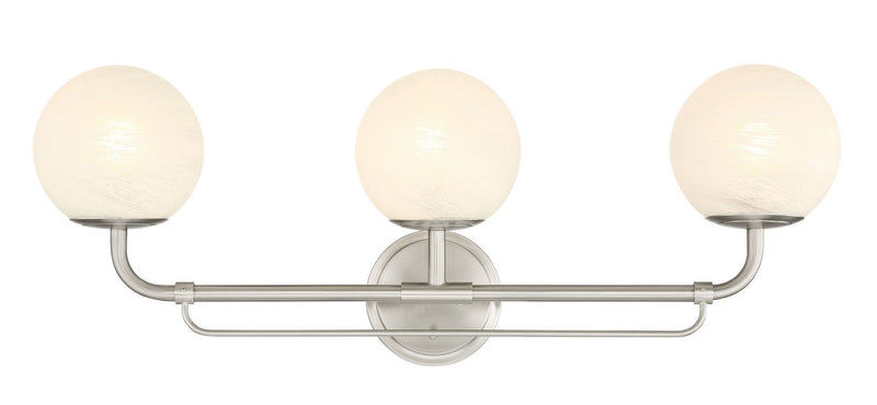 Minka-Lavery 3793-84 Three Light Vanity, Brushed Nickel