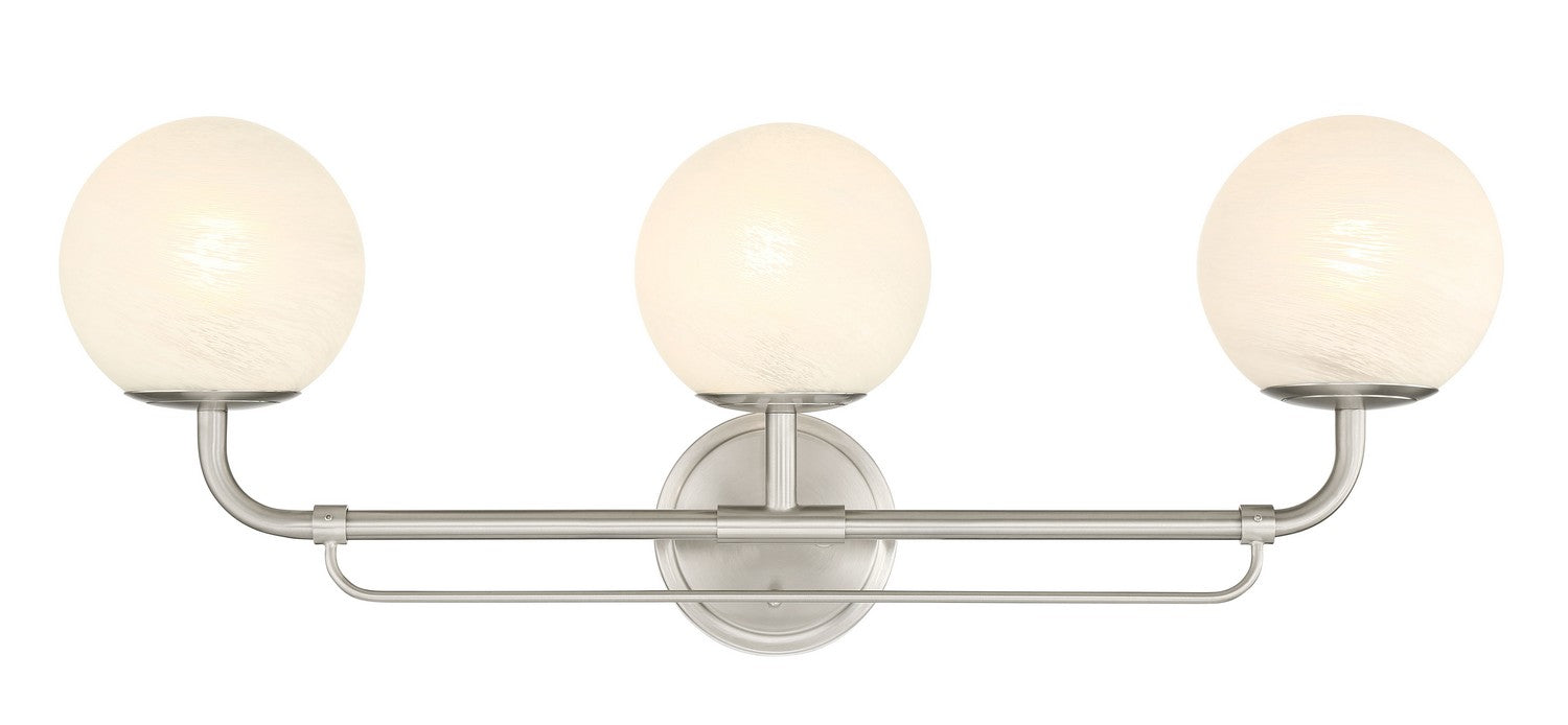 Minka-Lavery 3793-84 Three Light Vanity, Brushed Nickel