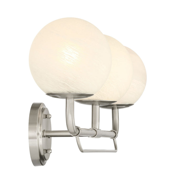Minka-Lavery 3793-84 Three Light Vanity, Brushed Nickel