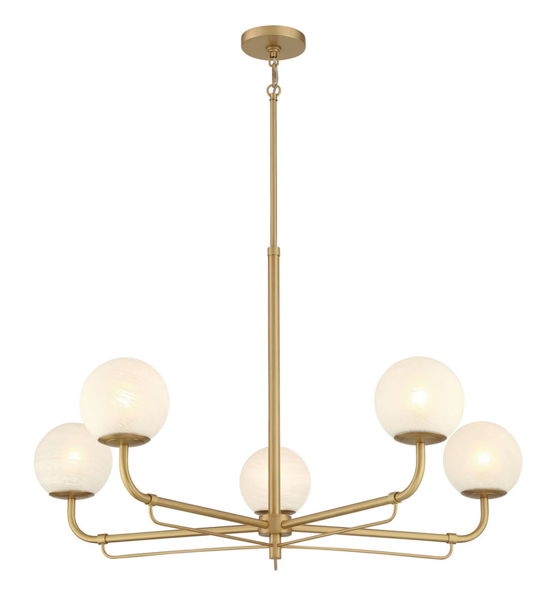 Minka-Lavery 3795-732 Five Light Chandelier, Legacy Brass