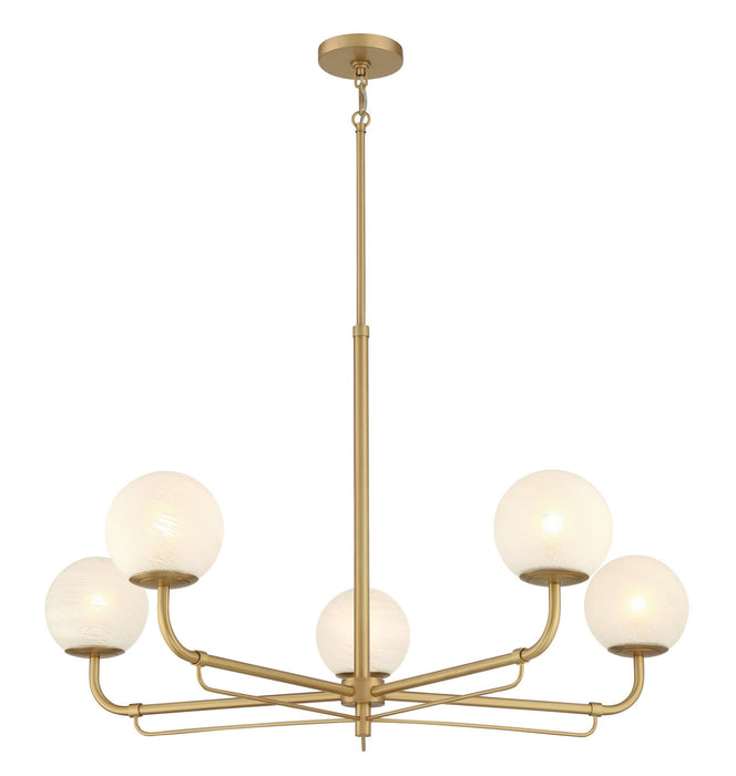 Minka-Lavery 3795-732 Five Light Chandelier, Legacy Brass