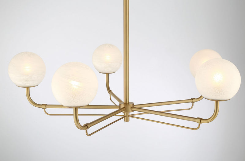 Minka-Lavery 3795-732 Five Light Chandelier, Legacy Brass