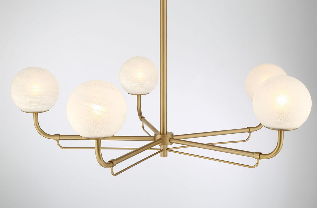 Minka-Lavery 3795-732 Five Light Chandelier, Legacy Brass