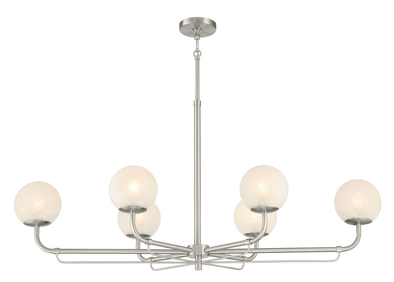Minka-Lavery 3796-84 Six Light Island Pendant, Brushed Nickel