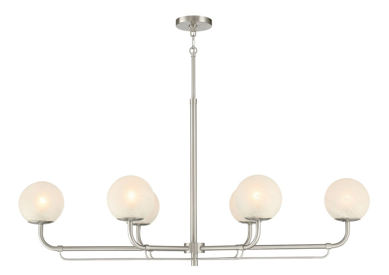 Minka-Lavery 3796-84 Six Light Island Pendant, Brushed Nickel