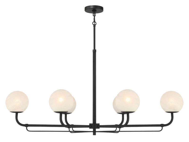 Minka-Lavery 3796-899 Six Light Island Pendant, Dark Matte Black