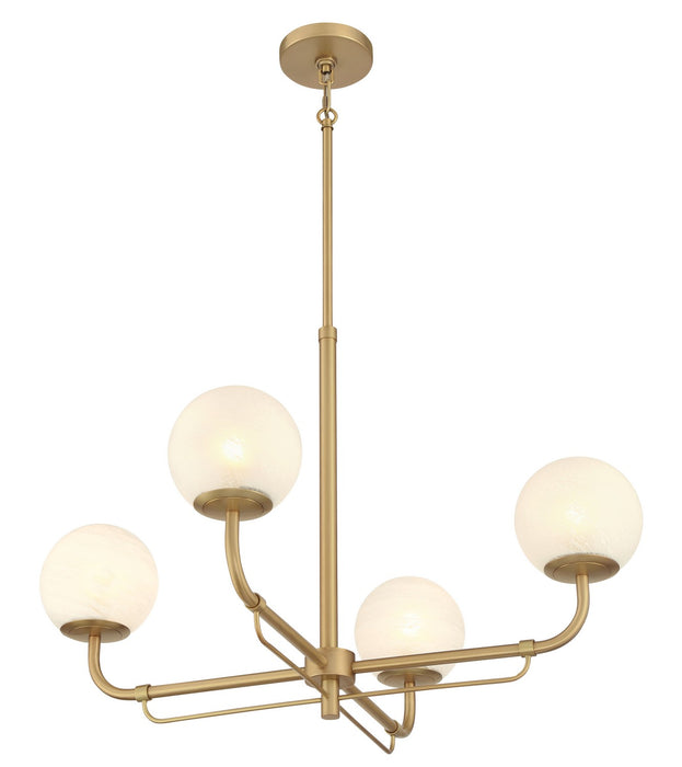 Minka-Lavery 3797-732 Four Light Chandelier, Legacy Brass