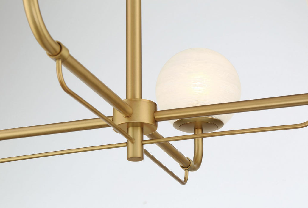 Minka-Lavery 3797-732 Four Light Chandelier, Legacy Brass