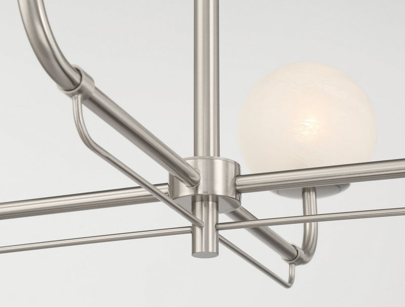 Minka-Lavery 3797-84 Four Light Chandelier, Brushed Nickel