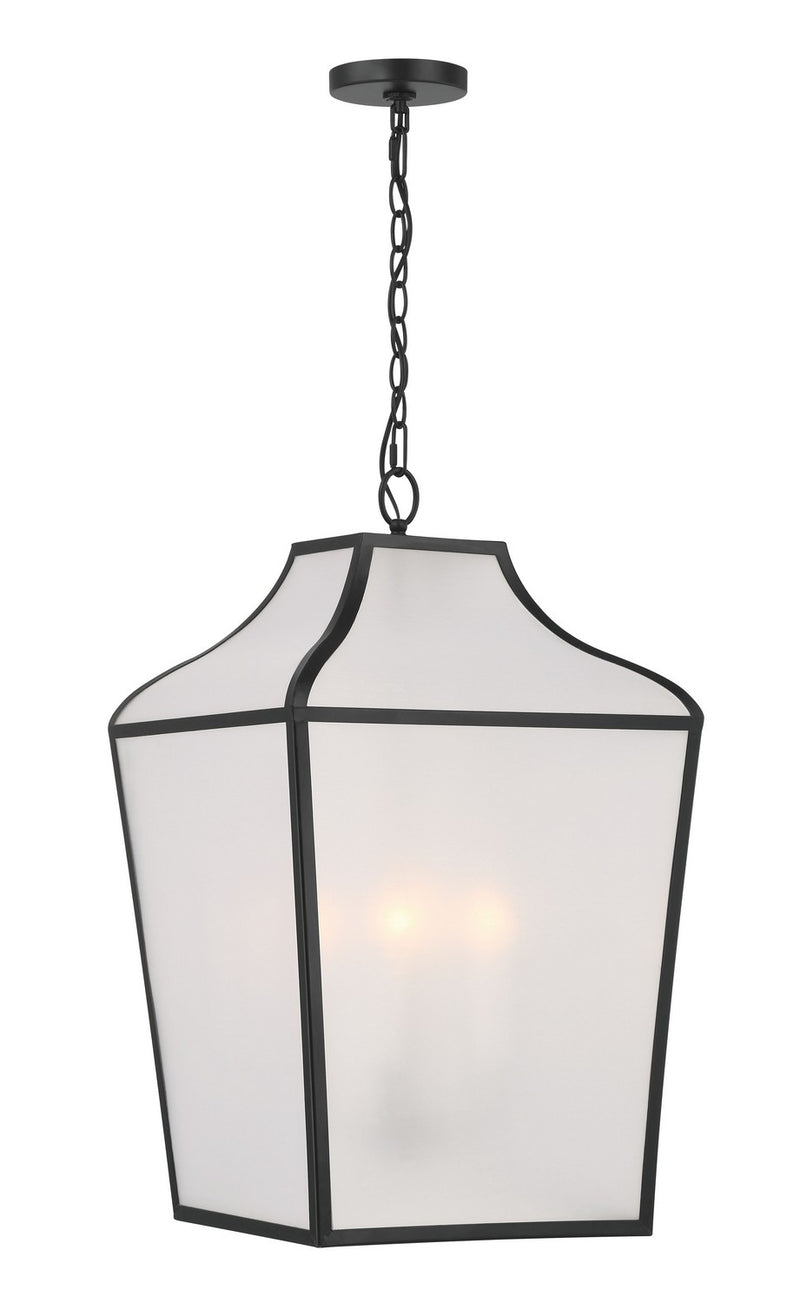 Minka-Lavery 3804-899 Four Light Pendant, Dark Matte Black