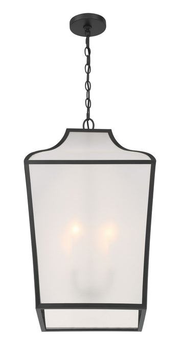 Minka-Lavery 3804-899 Four Light Pendant, Dark Matte Black