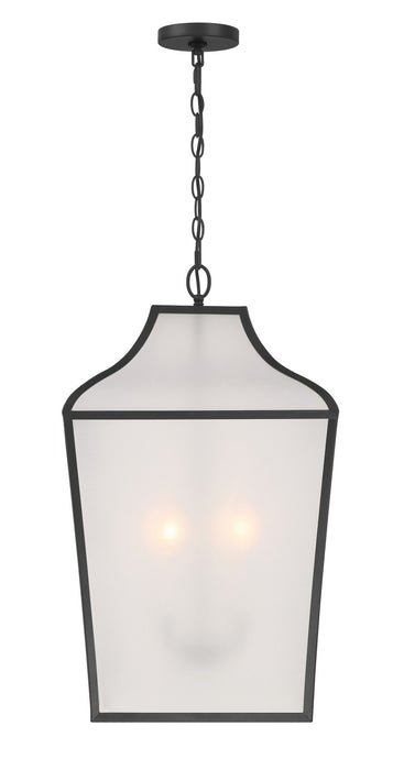 Minka-Lavery 3804-899 Four Light Pendant, Dark Matte Black