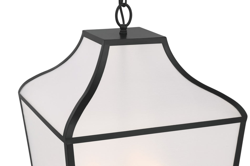 Minka-Lavery 3804-899 Four Light Pendant, Dark Matte Black