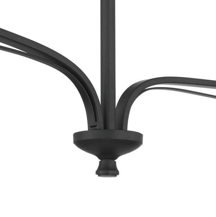 Minka-Lavery 3825-899 Two Light Chandelier, Dark Matte Black