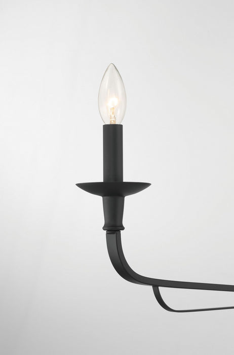 Minka-Lavery 3825-899 Two Light Chandelier, Dark Matte Black