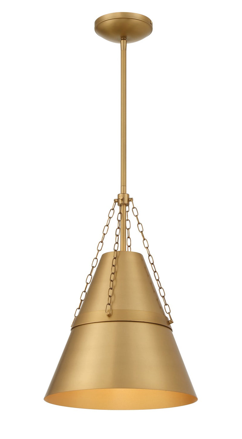 Minka-Lavery 3933-732 One Light Pendant, Legacy Brass