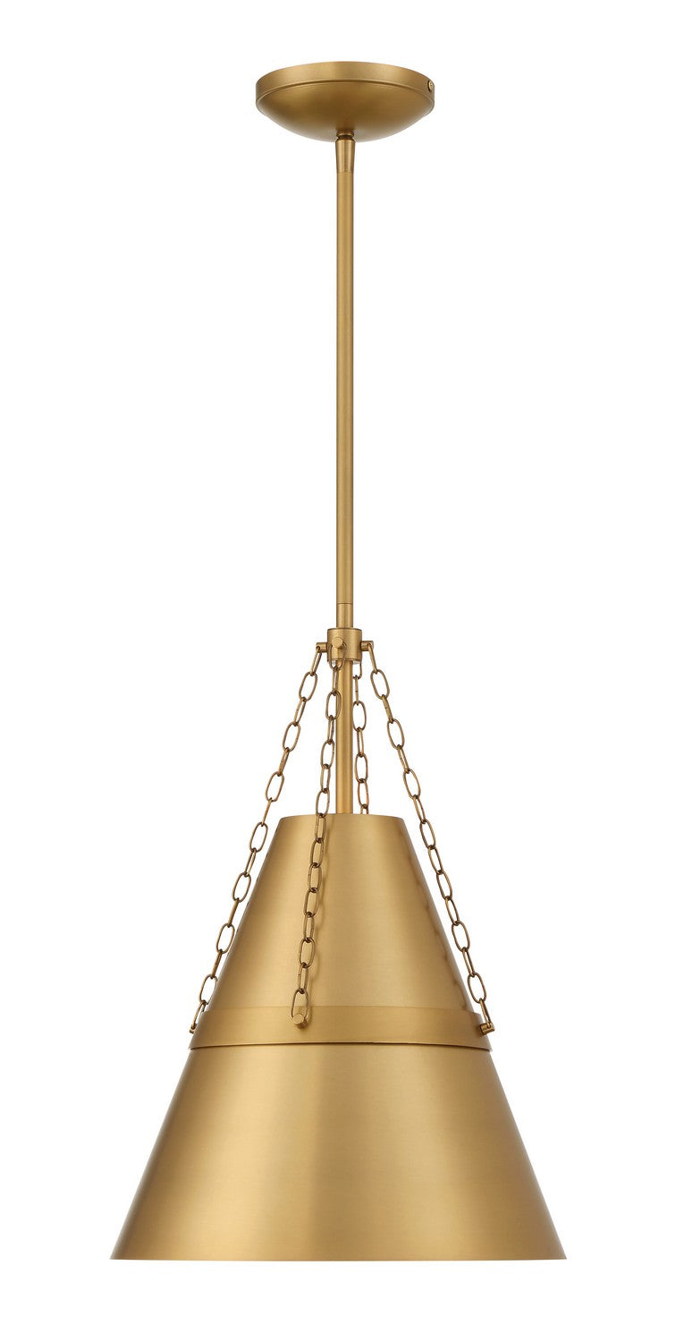 Minka-Lavery 3933-732 One Light Pendant, Legacy Brass
