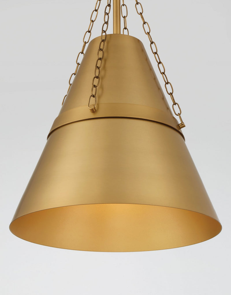 Minka-Lavery 3933-732 One Light Pendant, Legacy Brass