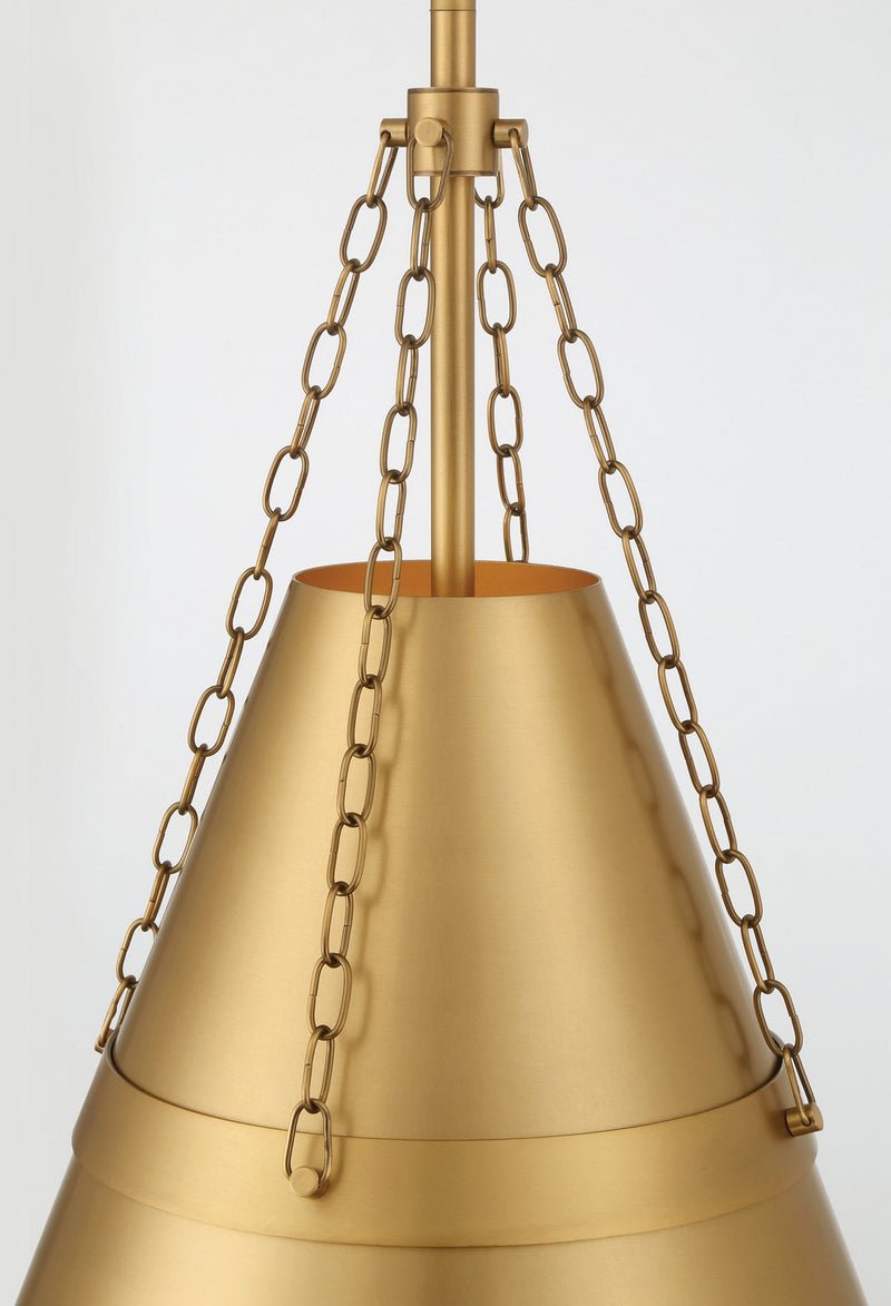 Minka-Lavery 3933-732 One Light Pendant, Legacy Brass