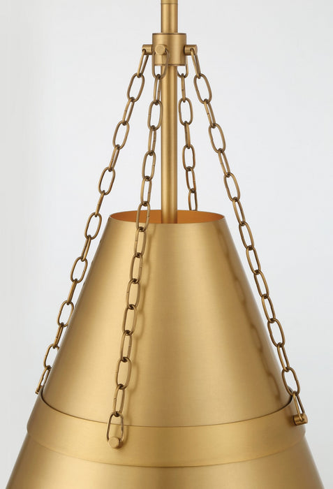 Minka-Lavery 3933-732 One Light Pendant, Legacy Brass