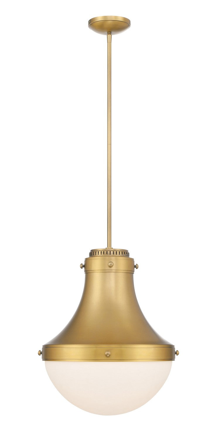 Minka-Lavery 3934-732 One Light Pendant, Legacy Brass