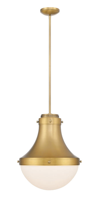 Minka-Lavery 3934-732 One Light Pendant, Legacy Brass