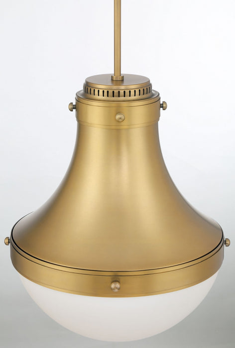 Minka-Lavery 3934-732 One Light Pendant, Legacy Brass
