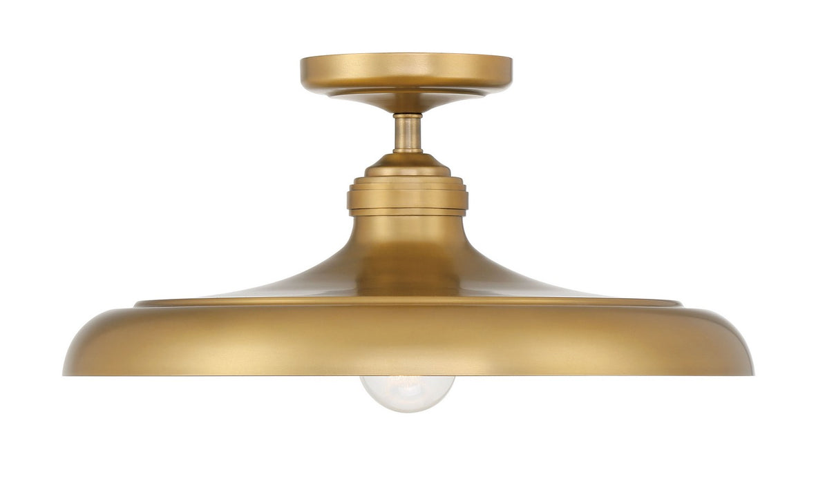 Minka-Lavery 3936-732 One Light Semi Flush Mount, Legacy Brass