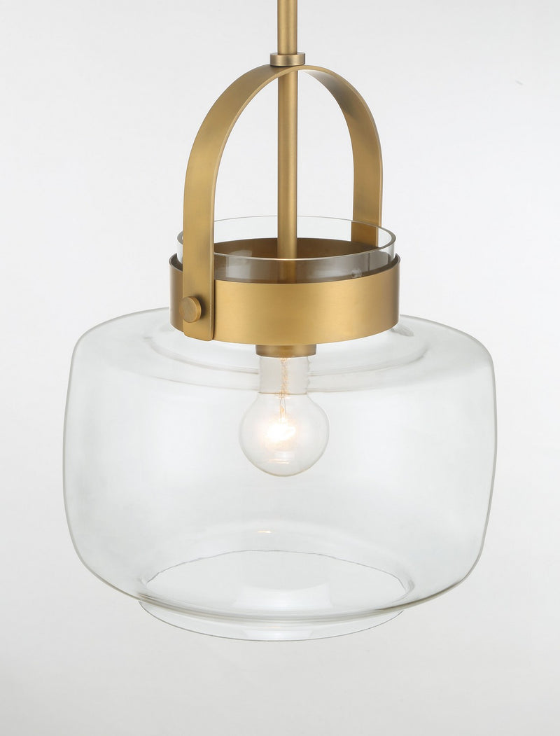 Minka-Lavery 3937-732 One Light Pendant, Legacy Brass