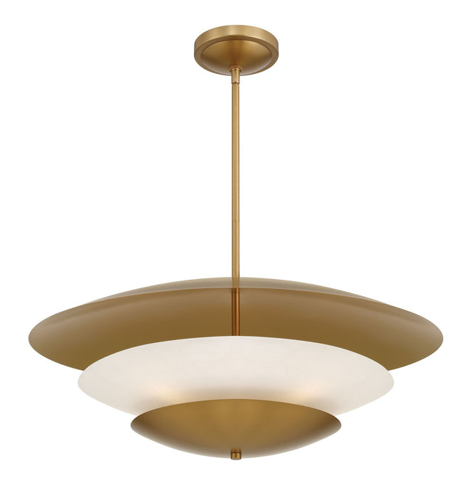 Minka-Lavery 3945-732 Five Light Pendant, Legacy Brass