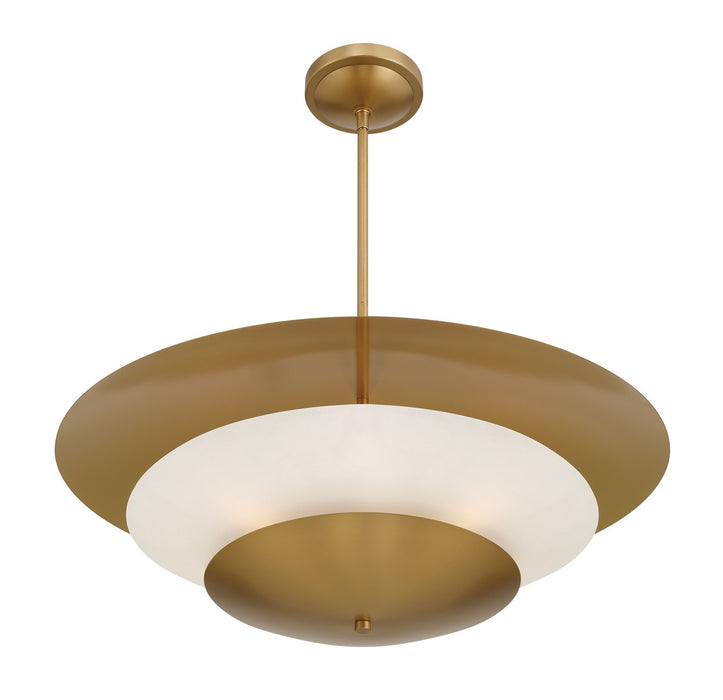 Minka-Lavery 3945-732 Five Light Pendant, Legacy Brass