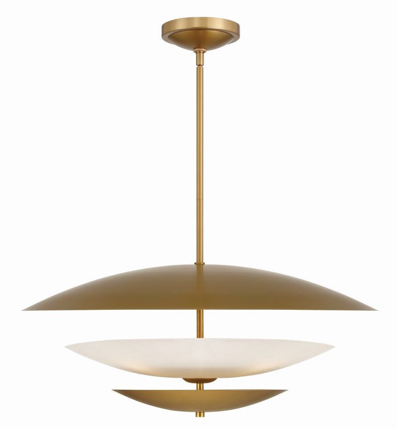 Minka-Lavery 3945-732 Five Light Pendant, Legacy Brass
