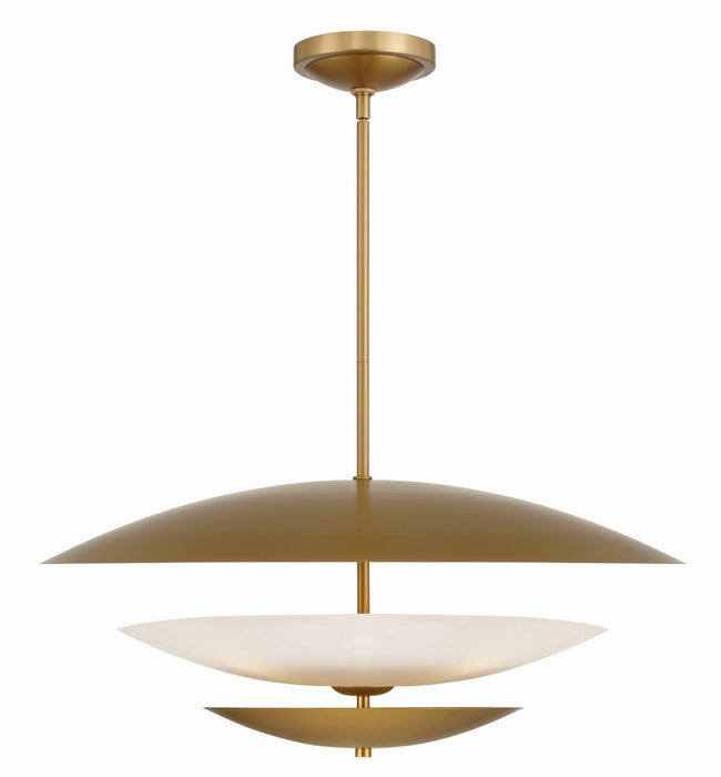 Minka-Lavery 3945-732 Five Light Pendant, Legacy Brass