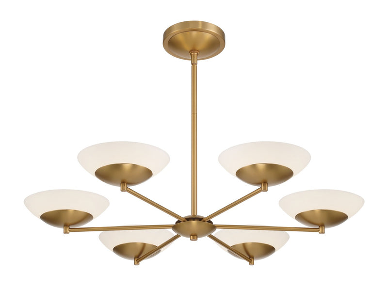 Minka-Lavery 3946-732 LED Chandelier, Legacy Brass
