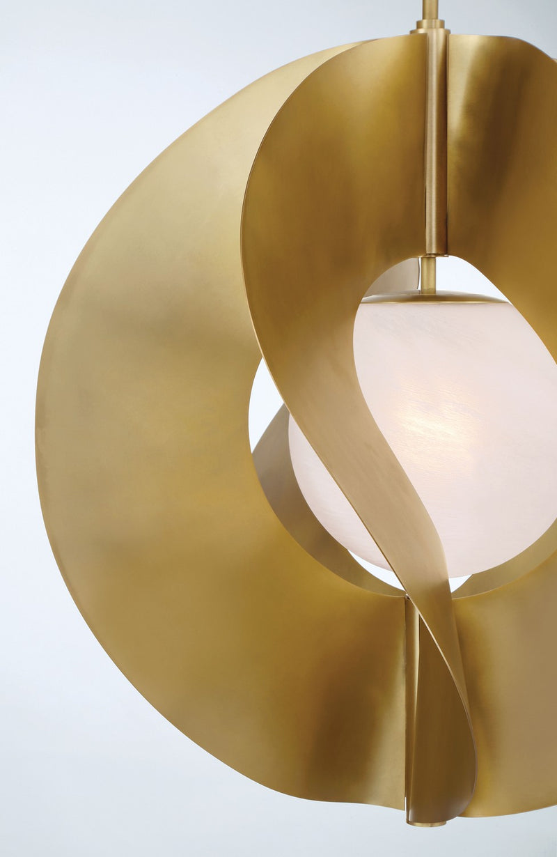 Minka-Lavery 3951-732 One Light Pendant, Legacy Brass