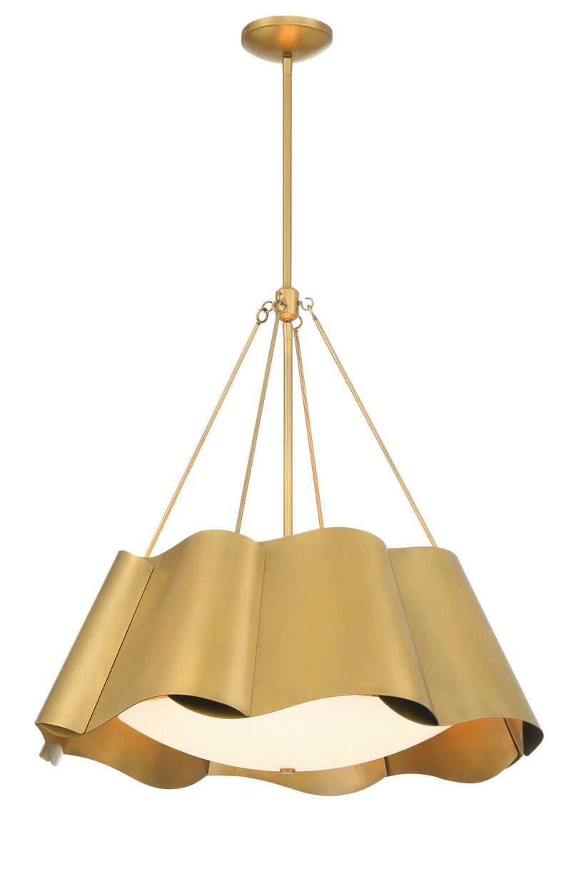 Minka-Lavery 3954-732 Four Light Pendant, Legacy Brass