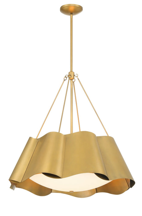Minka-Lavery 3954-732 Four Light Pendant, Legacy Brass